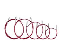 Addi addi-click Lace Seil – verschiedene Längen und Farben – Rot Set