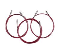 Addi SOS Cord Set, Nylon, Red/Silver, 60, 80, 100 cm