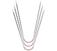 Addi 63533 addiCraSyTrio Novel Long, metall, silber, 3.25mm (UK 10 / US 3)