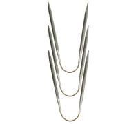 Addi Rundstricknadeln addiCraSyTrio Long 161-2 – 26 cm – 5,5 mm – Gold/Silber