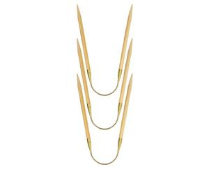 Addi GS56120306 Strumpfstricknadeln CraSyTrio Bamboo Long, Bambus,Beige