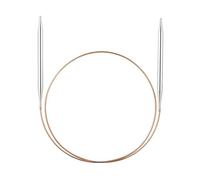 Addi Nadeln Rundstricknadel Basic Metall, Messing, Mehrfarbig, 250 cm x 2 mm