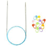 addi Rocket Lace Turbo 40 Zoll (100 cm) US 04 (3,5 mm) Rundstricknadel, glattes und geschmeidiges Finish, lange, konische Spitze, glatte Verbindungen,