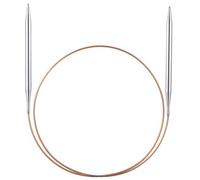 addi Rundstricknadel Basic Metall 80cm 6mm (9,25 € pro 1 Stk) Größe:6mm$Länge:80cm