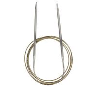 Addi Rundstricknadel Basic Metall 4,5 mm 150 cm Silber