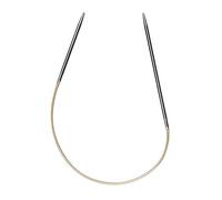 Addi Ad1107025-2.00 Rundstricknadel Sockonwonder, 25 cm Länge x 2,00 mm Stärke, Silber/Gold