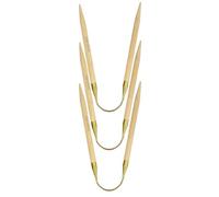 addi Strumpfstricknadel BAMBOO 3 Stück versch. Größen 30cm lang Stärke 7