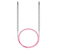 addi addiUnicorn Rundstricknadel Basic Metall mit wellenförmiger Struktur der Nadeln : 8,00mm 60cm