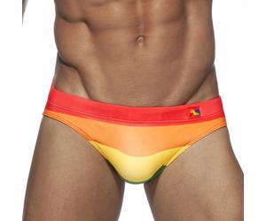 ADDICTED I Badehose I Slip I Rainbow Bikini I regenbogenfarben I M