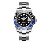 ADDIESDIVE Luxus Herren Automatikuhr 8215 Mechanische Uhr mit zweifarbiger Keramik-Lünette 200M Herren Analog Taucheruhr mit Edelstahlarmband AD2503