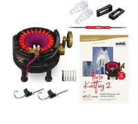 addiExpress Professional Extended Edition: Knitting Machine + Pattern Book + Hook + Replacement Needles + Stopper by addi