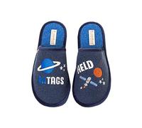 Adelheid All-tagsheld Filzpantoffel - für Alleskönner - hergestellt in Portugal - Italienischer Wollfilz, Farbe:dunkelblau, Größe:40/41