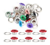 Adfaga 500 Stück Metall-Ösenknöpfe, Ösen, Nieten, Premium-Qualität, glatte Kanten, beständig, für DIY-Schuhe, Ledertaschen, Basteln, 4,5 mm, 6 mm (4,5 mm)