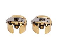 Adfaga Nähmaschinen-Spulenkapsel, hochtemperaturbeständig, goldene Metall-Spulenkapsel, einfache Installation, reibungsloser Betrieb für industrielle Flachwagen-Nähmaschinen, 2 Stü