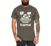 Adi Kame House - Herren T-Shirt One Goku Dragon Master Son Ball Vegeta Turtle Roshi Piece Golds Db, Farbe:Khaki, Größe:XXL