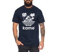 Adi Kame House - Herren T-Shirt One Goku Dragon Master Son Ball Vegeta Turtle Roshi Piece Golds Db, Farbe:Dunkelblau, Größe:L