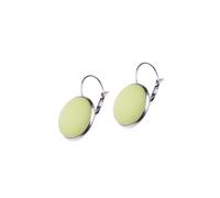 Adi Modeschmuck Ohrring 'Kaja', 16mm Cabochon Polaris | Edelstahl Klappbrisur, Handgefertigt in Berlin, Echtes Polaris