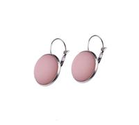 Adi Modeschmuck Ohrring 'Kaja', 16mm Cabochon Polaris | Edelstahl Klappbrisur, Handgefertigt in Berlin, Echtes Polaris