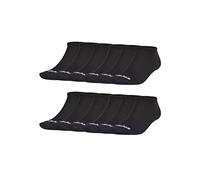 adidas 12 Paar Low Cut Sneaker Socken Unisex Kurzsocke weiss, Farbe:Black, Socken & Strümpfe:40-42