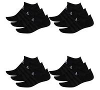 adidas 12 Paar Performance No Show Sneaker Socken Unisex Kurzsocke, Farbe:Black, Socken & Strümpfe:37-39