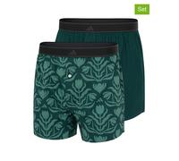 adidas 2er-Set: Boxershorts in Grün - Größe XL | Herren Waesche