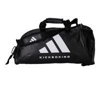 ADIDAS 2in1 "Kickboxing" Sporttasche / Rucksack schwarz-weiß M