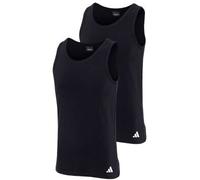 adidas 2P Active Flex Cotton Tank Top Schwarz Baumwolle Large Herren