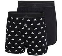adidas 2P Active Woven Boxer Schwarz Muster Baumwolle Large Herren