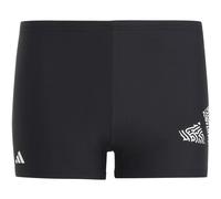 Adidas 3 Bar Logo Boxer-Badehose Jungen Badehose, schwarz 128