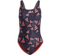 Adidas 3 Bar Logo Graphic Badeanzug Damen Badeanzug, blau 38