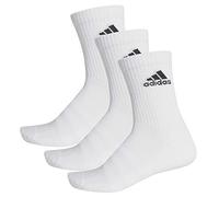 adidas 3 Paar Cushion Crew Socken, Weiß / Schwarz, M