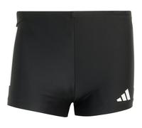 Adidas Men's 3 Stripes Swim Boxers, Black/White, L