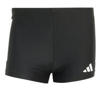 Adidas Men's 3 Stripes Swim Boxers, Black/White, M-L