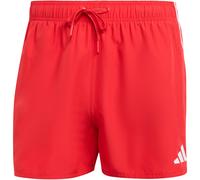 3-Streifen 3-Inch Badeshorts Pure Ruby / White 2XL