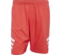 adidas 8-Inch 3 Stripes Badehose rot/weiß - M