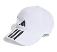 Adidas 3-Streifen Aeroready Running Training Baseball Kappe Cap, weiß OSFL
