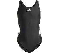 adidas Mädchen 3-Stripes C-Back Swimsuit Kids Swimwear, Black/White, 3-4 Years