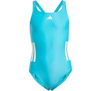 Adidas 3 Stripes C Back Swimsuit Blau 9-10 Years Mädchen