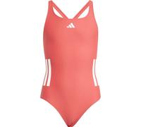 Adidas 3 Stripes C-back Swimsuit Orange 9-10 Years Mädchen