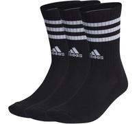 Adidas 3-Streifen Cushioned Crew 3er-Pack Kinder Socken, schwarz KXL