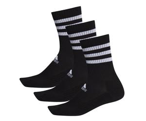 Adidas 3-Streifen Cushioned Crew 3er-Pack Socken, schwarz 46-48