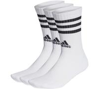 Adidas 3-Streifen Cushioned Crew 3er-Pack Socken, weiß XS