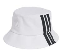 adidas 3-Streifen Stoffhut, Farbe Weiß, Größe one size