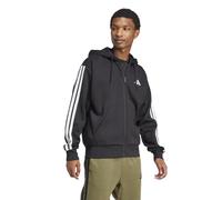adidas 3 STREIFEN FL FZ HD Herren Kapuzenjacke schwarz/weiß, S