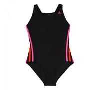 adidas 3 Streifen I 1PC Kinder Badeanzug schwarz/pink, 104