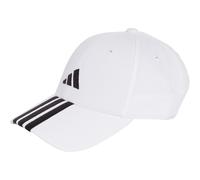 adidas Unisex Bball 3S New Logo Hat, White/Black, XS-S