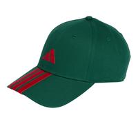 adidas 3-Streifen New Logo Baseball Cap KG0850 - team dark green/better scarlet 54 - 60 cm