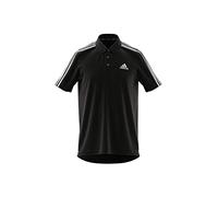 adidas Herren D2M 3-STRIPES POLO SHIRT Schwarz/Weiß M