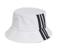 adidas 3-Streifen Stoffhut, Farbe Weiß, Größe M