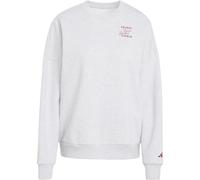 adidas 3-Streifen STUDIO Fleece Hoodie Damen KT0875 - light grey heather XXS